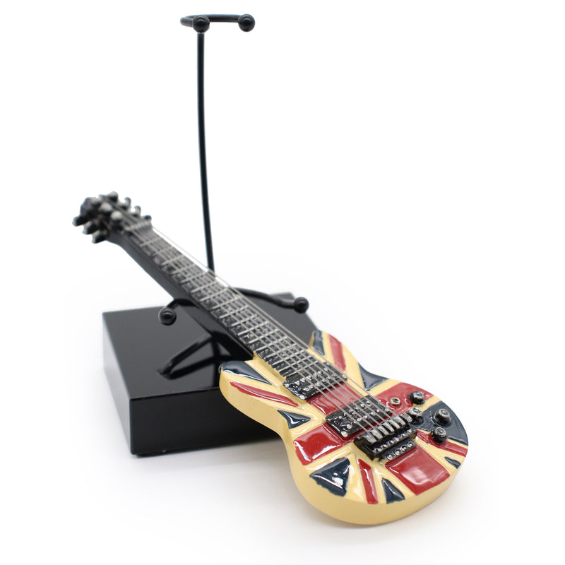 Guitarra Pequeña Decorativa Bandera De Inglaterra 23-13