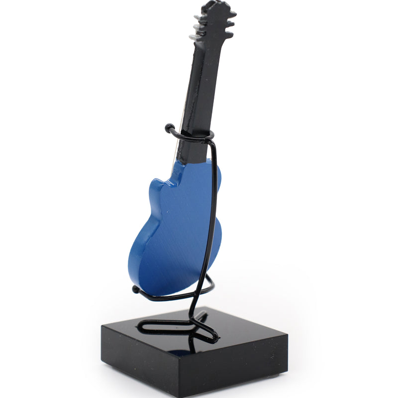 Guitarra Pequeña Decorativa Azul 23-04
