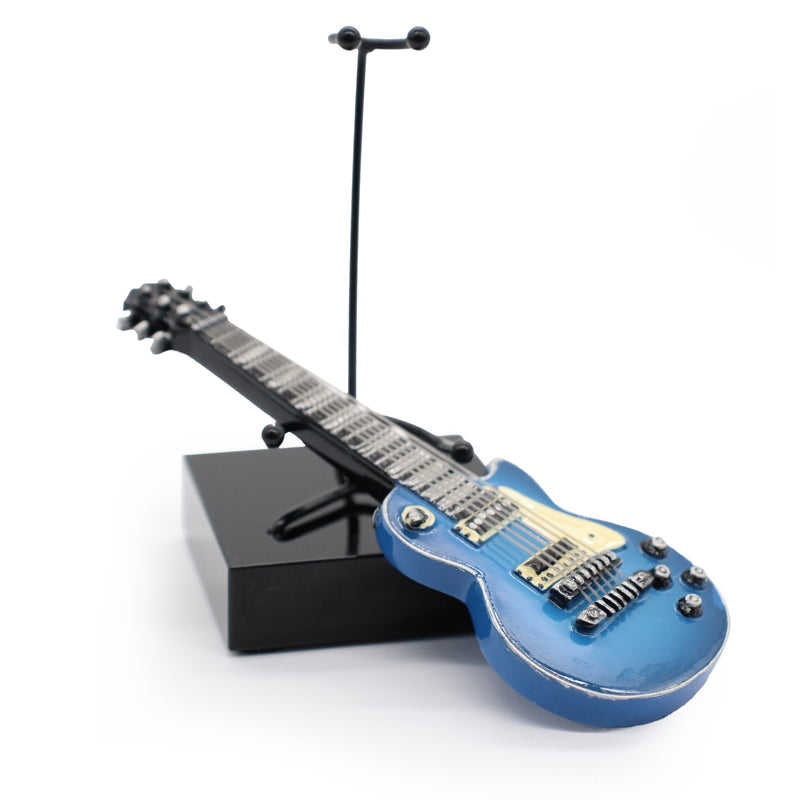Guitarra Pequeña Decorativa Azul 23-04