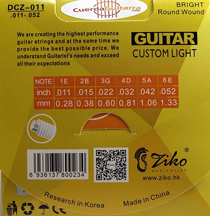 Encordado Para Guitarra Acústica Ziko DCZ-011