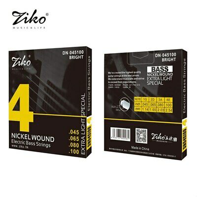 Encordado Para Bajo 4 Cuerdas Ziko DN-045
