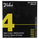Encordado Para Bajo 4 Cuerdas Ziko DN-045