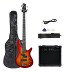 Combo De Bajo Eléctrico Stingrey Con Amplificador De 20w Kit Bajo