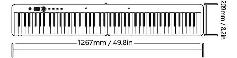 Piano Digital de 88 Teclas