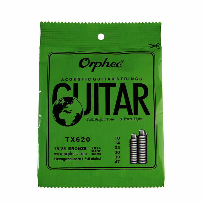 Encordado Para Guitarra Electroacústica Orphee Tx620 (10-47)