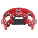 Pandereta Media Luna Doble Aro Colores Varios