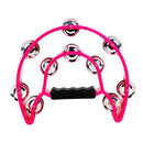 Pandereta Media Luna Doble Aro Colores Varios