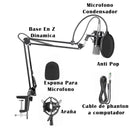 Micrófono Condensador Profesional De Alta Calidad PodCast, Stream